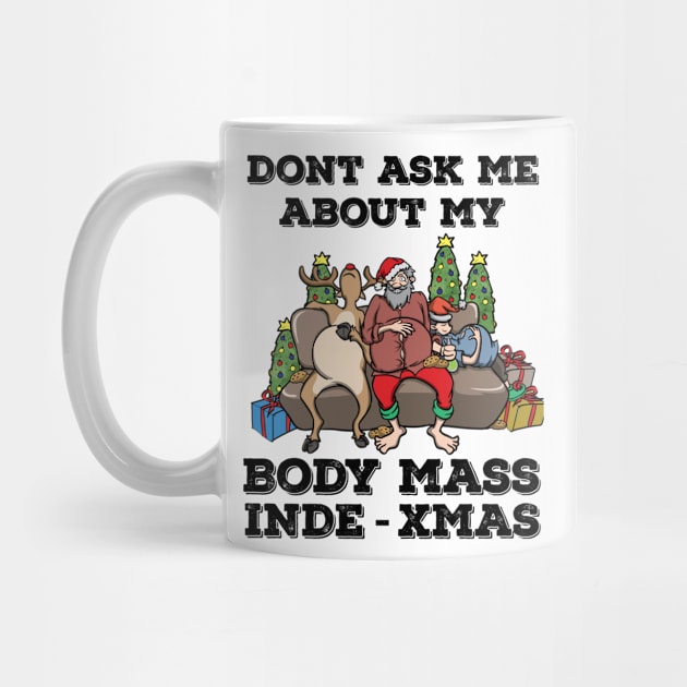 Foodie Gifts Food Coma Funny Christmas Pun Santa Claus by TellingTales